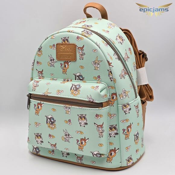 Loungefly Disney Bambi Chibi Friends Mini Backpack Bag New - Picture 2 of 5